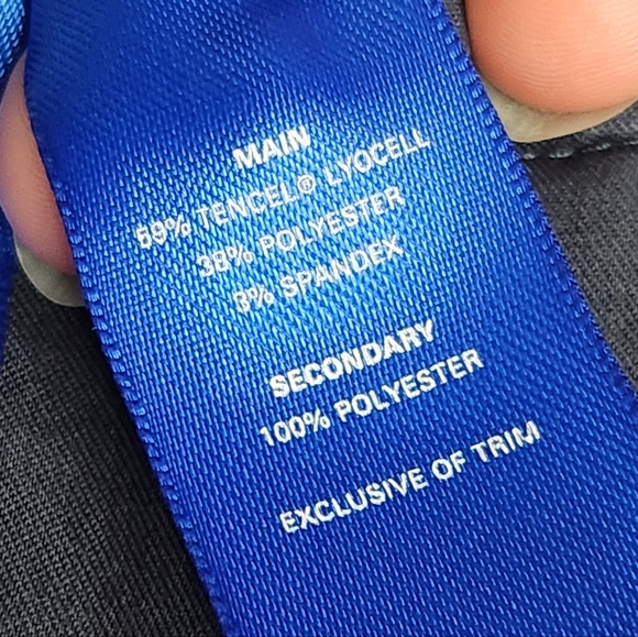 Kit + Ace Navy Blue High Waist Pleated Taper Leg Trouser Pants Size 8 - Picture 13 of 15